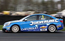 Jason Plato on the way to 2nd win of the day