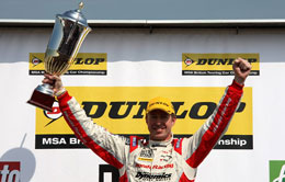 Matt Neal wins the first race at Donington Park