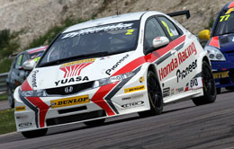 Matt Neal in his turbo-charged Honda Racing Team Civic