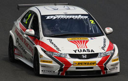 Matt Neal in a Honda Racing 1-2 in qualifying