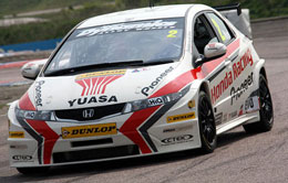 The turbo-charged Honda Racing Team Civic of Matt Neal