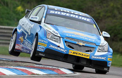 Jason Plato in his normally aspirated Silverline Chevrolet Cruze