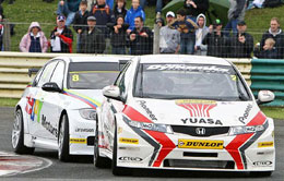 Matt Neal in the turbo-charged Honda Racing Team Civic