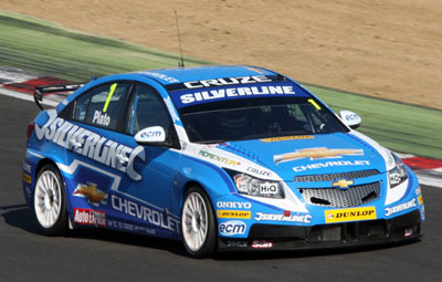 Jason Plato on his way to the top in the second free practice session