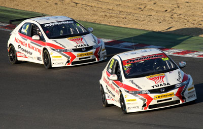 Honda Racing team-mates Matt Neal and Gordon Shedden