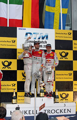 Audi celebrate a 1-2-3 clean sweep