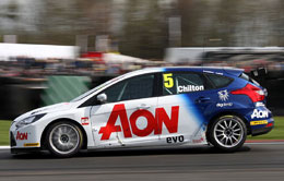 Tom Chilton in the 2011 BTCC Team Aon Ford Focus