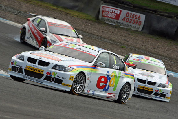 Rob Collard leading Tom Onslow-Cole and Gordon Shedden