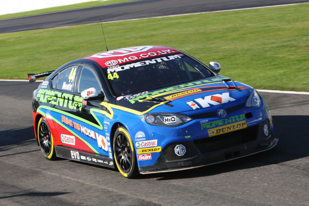 Neate in the 2012 MG KX Momentum Racing MG6