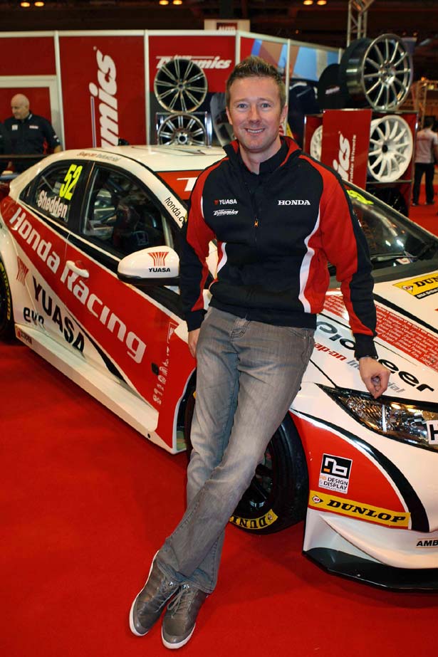 2012 BTCC champion Gordon Shedden with his Honda Civic