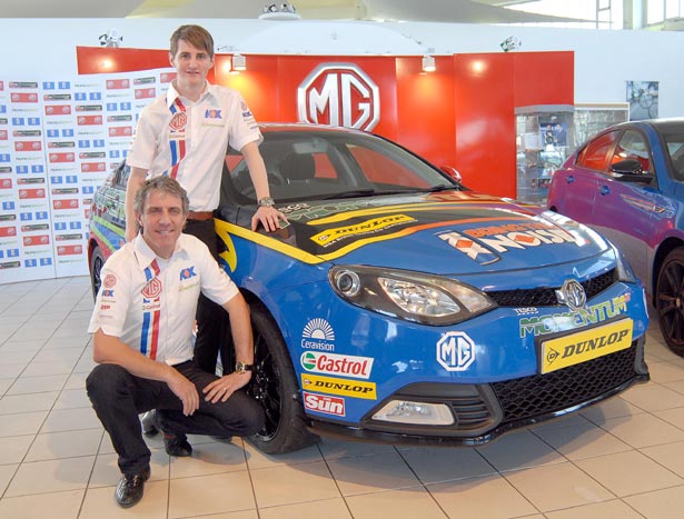 Sam Tordoff with Jason Plato and the MG KX Momentum Racing MG6