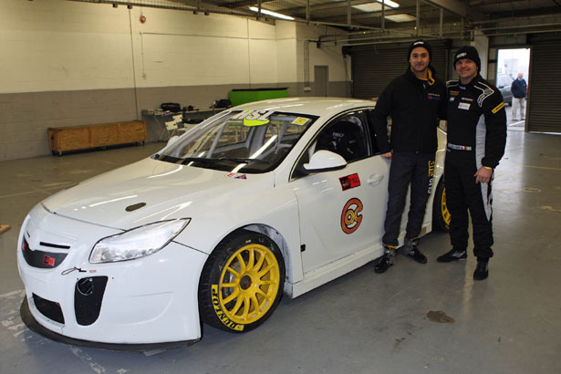 Jack Goff and Tony Gilham with the Team HARD. Vauxhall Insignia