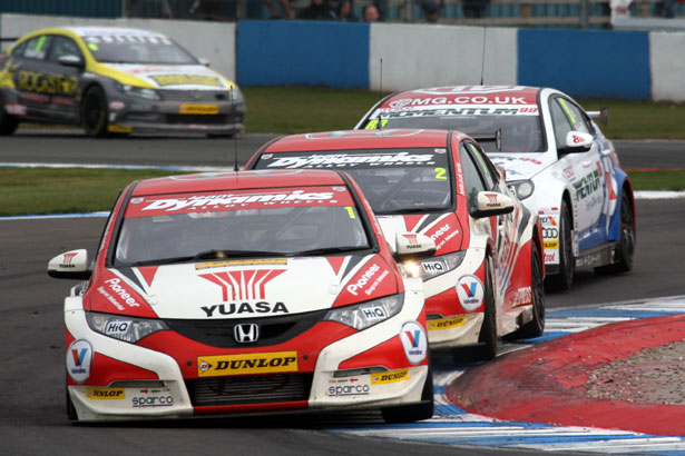 Gordon Shedden, Matt Neal and Sam Tordoff