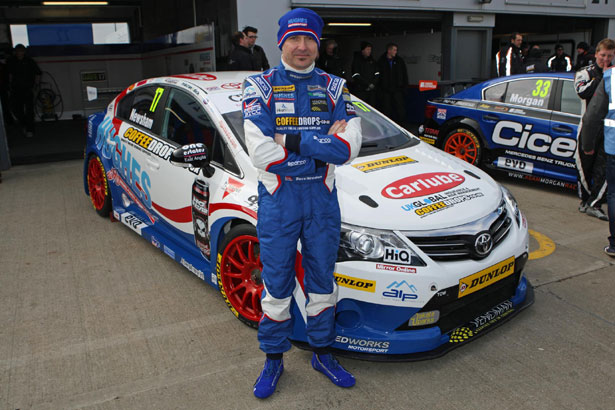 Dave Newsham with his Speedworks Motorsport Toyota Avensis