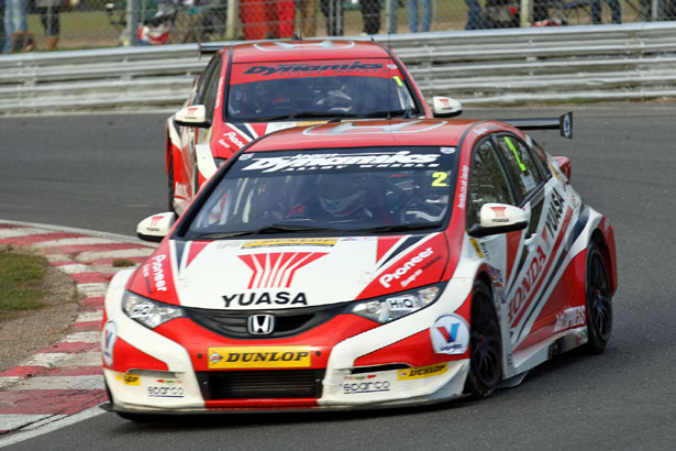 Matt Neal and Gordon Shedden take a 1-2 victory for Honda Yuasa Racing