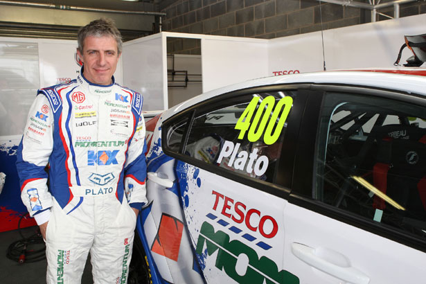 Jason Plato prepares for his 400th BTCC race start