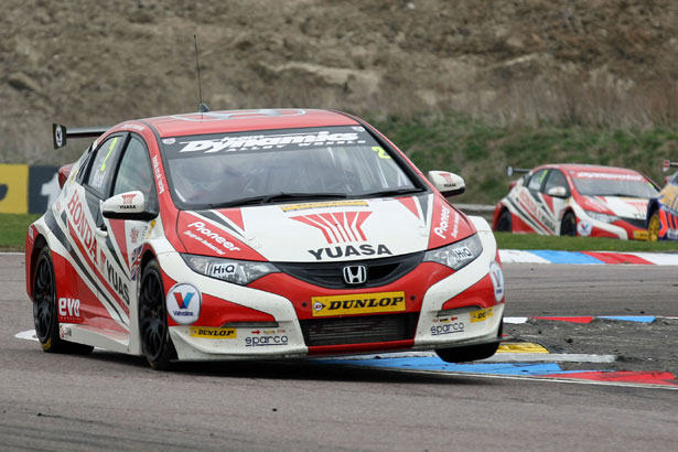 Matt Neal on his way to another victory at Thruxton