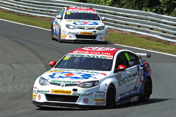 Jason Plato leads Sam Tordoff to a MG KX Momentum Racing 1-2 in the first race