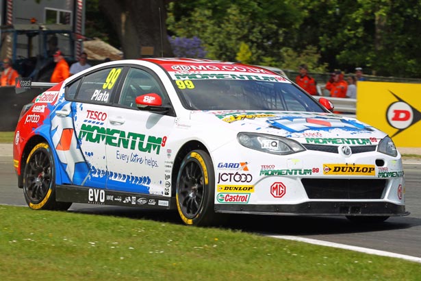 Jason Plato on the way to his second victory of the day