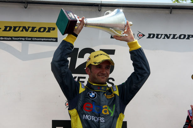 Colin Turkington enjoys his 2nd victory of the day