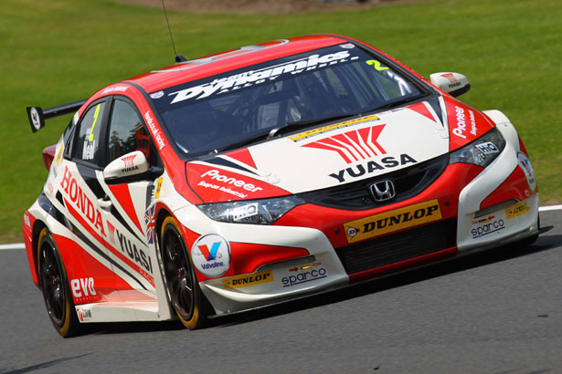 Championship leader Matt Neal in his Honda Yuasa Racing Civic