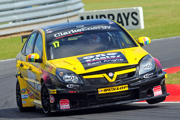 Dave at Snetterton where he took his maiden BTCC victory