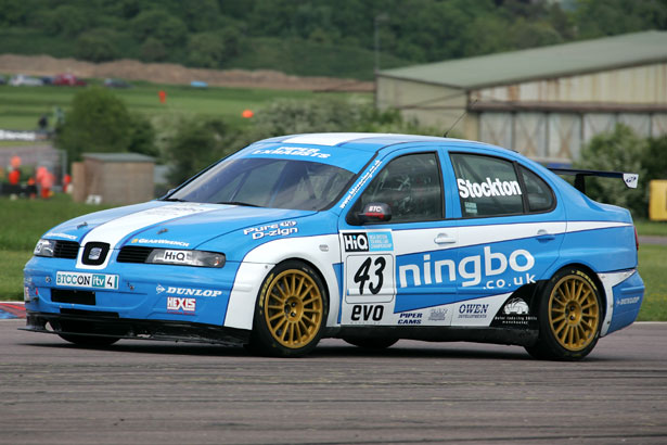 Chris in his 2008 BTC Racing SEAT Toledo Cupra