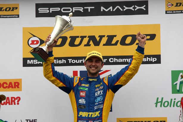 Pirtek Racing's Andrew Jordan after his 2nd victory of the day