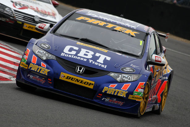 Andrew Jordan leaves Brands Hatch heading the championship