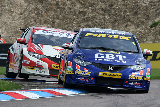 Championship leaders Andrew Jordan and Gordon Shedden