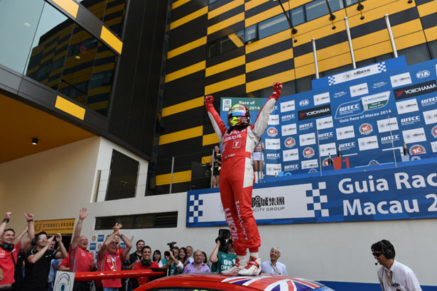 Rob is delighted with his 7th win at the Macau street circuit