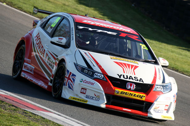 Matt Neal at the wheel of the new Honda Civic Type R